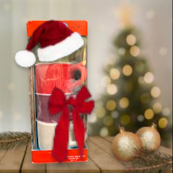 Stoneware Mug Set, 7oz, New in Box, “Forest Trees” Pattern, Set of 4 - Picture 9 of 9